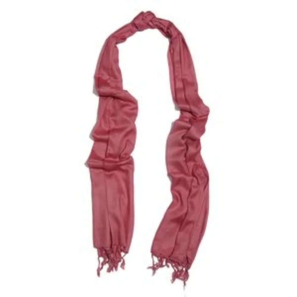 Berry Maroon Modal Scarf Fringe Matty Weave Lightweight Wrap NWT